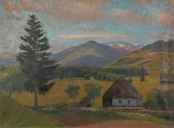 Wiener Akademie Unter Ed. V. Lichtenfels Oil Painting by Constantin Damianos