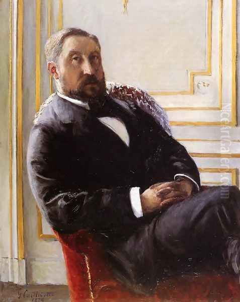 Portrait Of Jules Richemont Oil Painting by Gustave Caillebotte