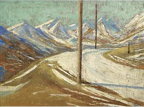 Stradina Verso Ampezzo Oil Painting by Marco Davanzo