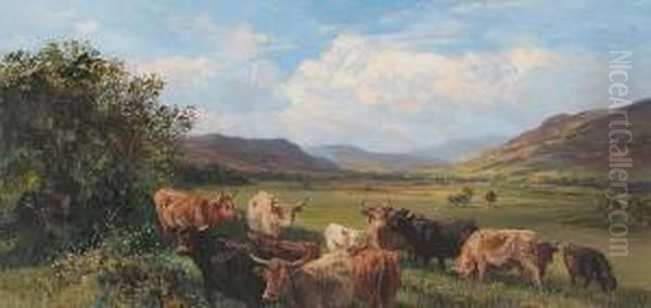 Highland Cattle by Henry William Banks Davis, R.A.