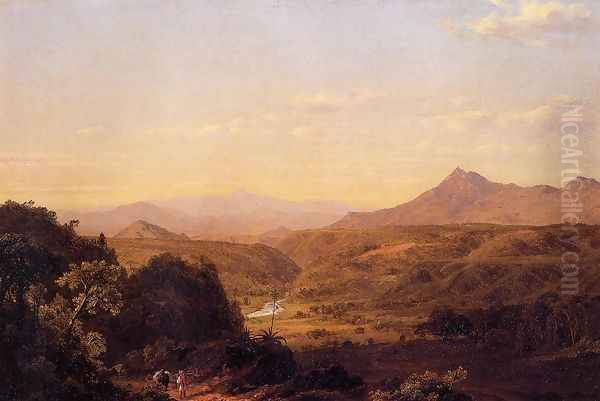 Scene Among The Andes Oil Painting by Frederic Edwin Church