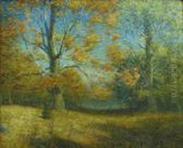 October Morning Oil Painting by Franklin De Haven