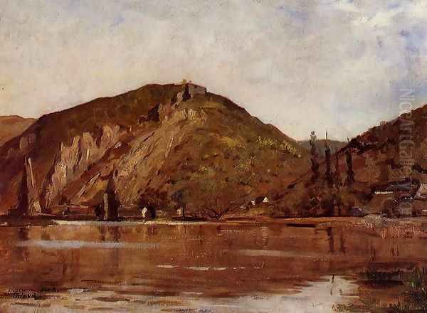 La Msuse aux environs de Namur 1880 Oil Painting by William Merritt Chase
