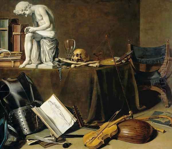 Vanitas Still Life with the Spinario by Pieter Claesz.