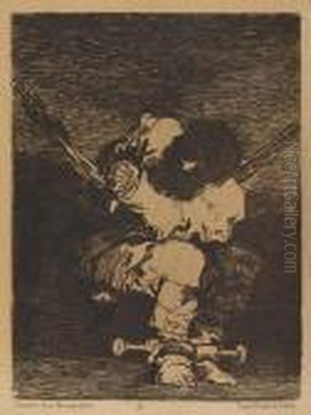 Untitled Oil Painting by Francisco Goya Fuendetodos