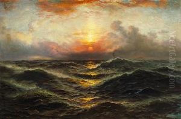 Moonlight Oil Painting by Dey De Ribcowsky