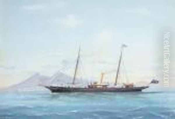 The Steam Yacht Adriana Oil Painting by A. De Simone