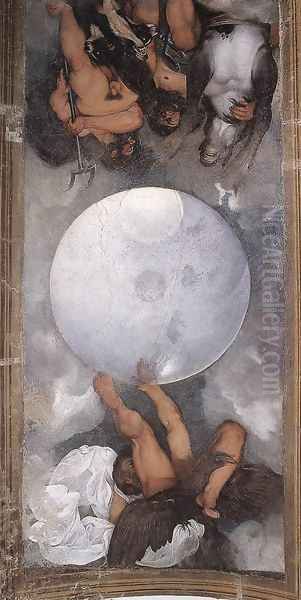 Jupiter, Neptune and Pluto Oil Painting by Caravaggio