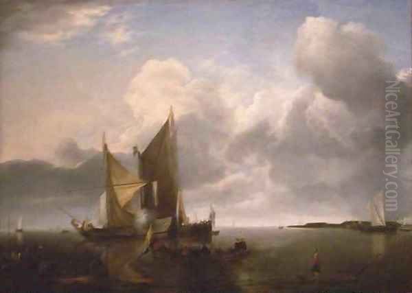 Ships in a Calm by Jan Van De Capelle