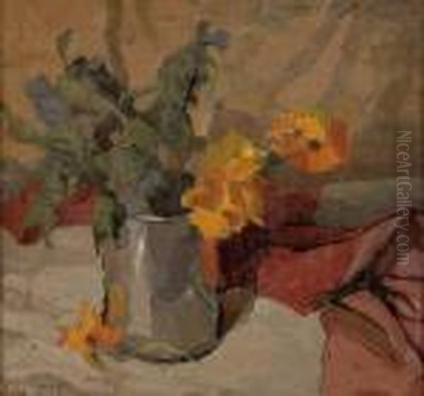Stillleben Mit Blumen Oil Painting by Eugene Dekkert