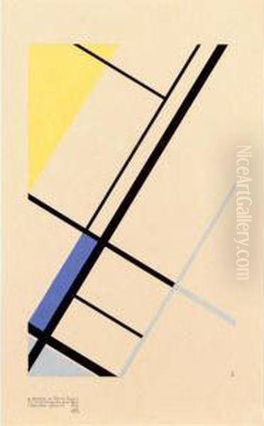 Composition Oil Painting by Felix Aime Del Marle
