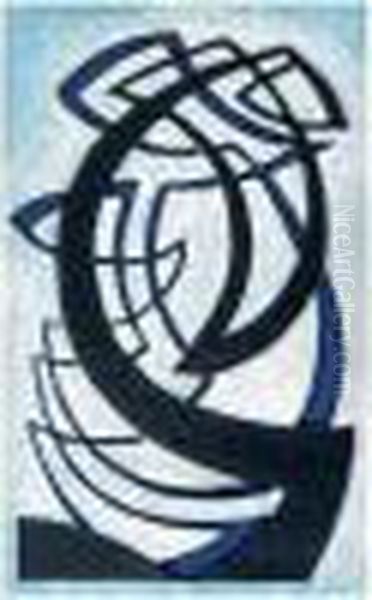 Rythme Oil Painting by Felix Aime Del Marle