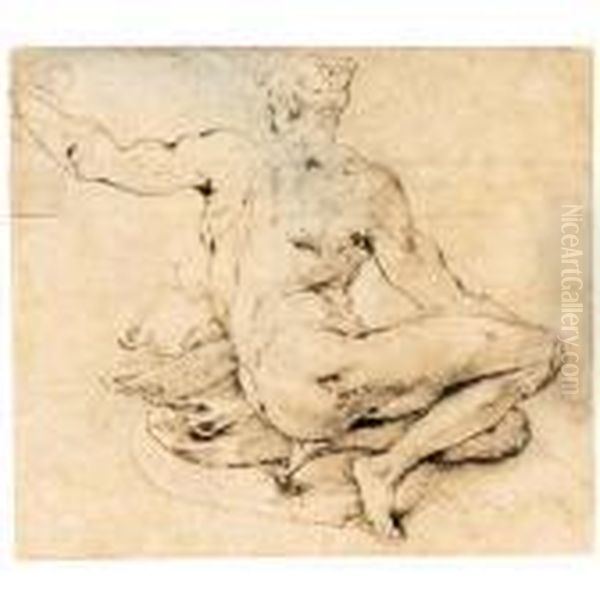 Recto Oil Painting by Perino del Vaga (Pietro Bonaccors)