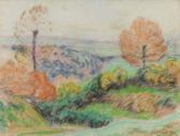 Paysage Oil Painting by Leon Detroy