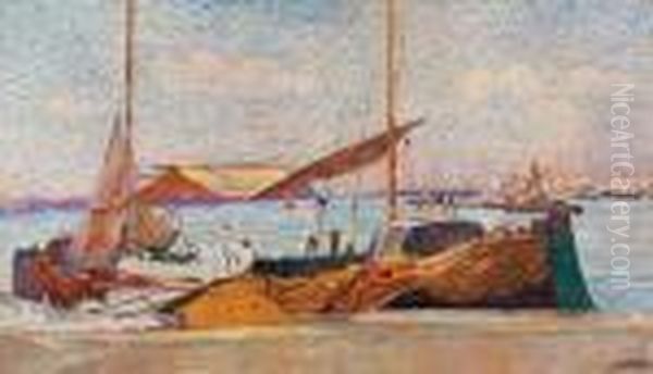 Venise (esquisse) Oil Painting by Leon Detroy