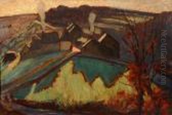 Paysage De Creuse Oil Painting by Leon Detroy