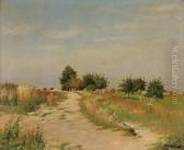 Am Dorfrand Oil Painting by Xaver Frantisek Diblik