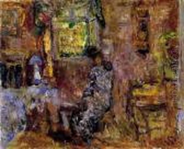 Woman In Front Of A Window Oil Painting by Rudolf Diener-Denes
