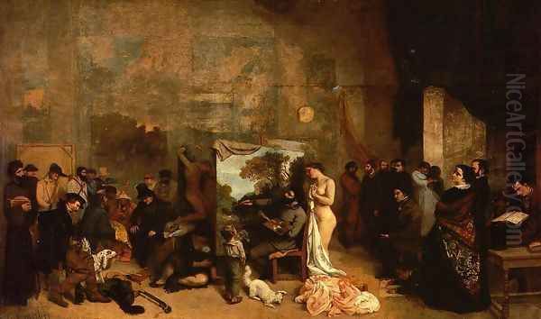 My Atelier Oil Painting by Gustave Courbet