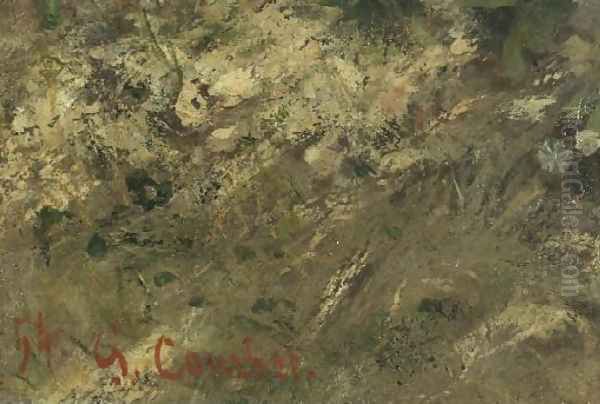 The Meeting or Bonjour M. Courbet (detail) Oil Painting by Gustave Courbet