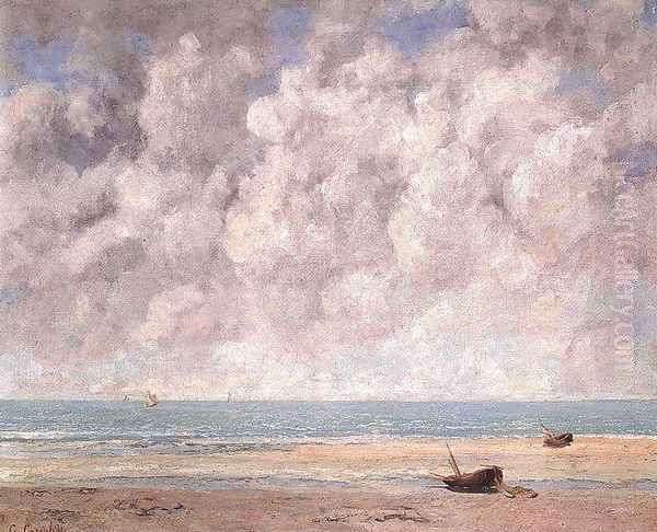 The Calm Sea Oil Painting by Gustave Courbet
