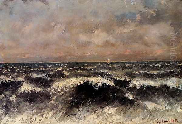 Marine Oil Painting by Gustave Courbet