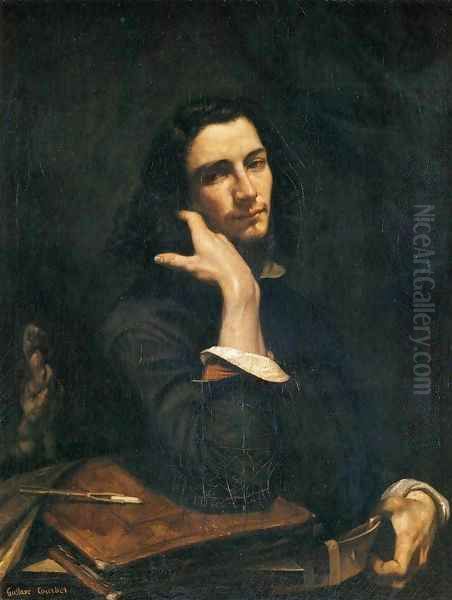 Self-Portrait (Man with Leather Belt) by Gustave Courbet