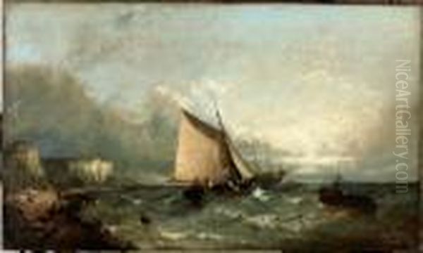 La Pesca Con Le Reti Oil Painting by Achille Dovera