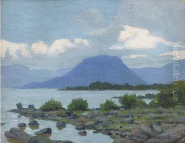 Lough Mask, Co. Mayo Oil Painting by Arthur Radclyffe Dugmore