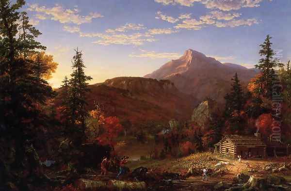 The Hunter's Return Oil Painting by Thomas Cole
