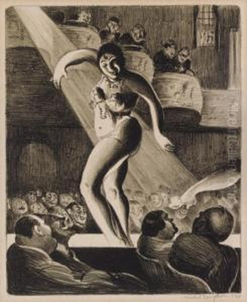Houston Street Burlesque (r. & P. 37) Oil Painting by Mabel Dwight