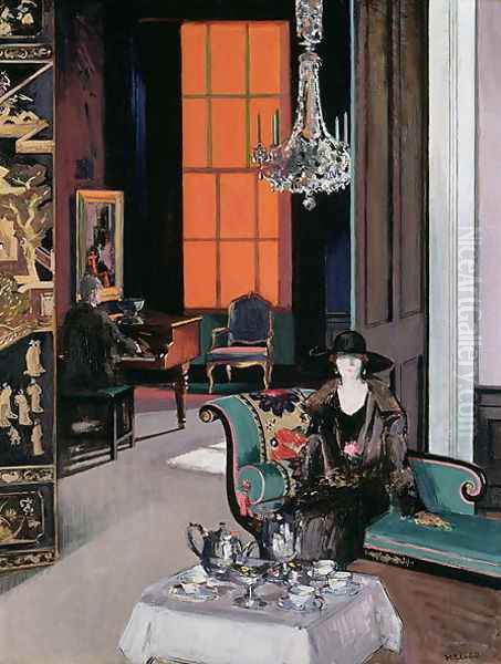 Interior - The Orange Blind, c.1928 Oil Painting by Francis Campbell Boileau Cadell
