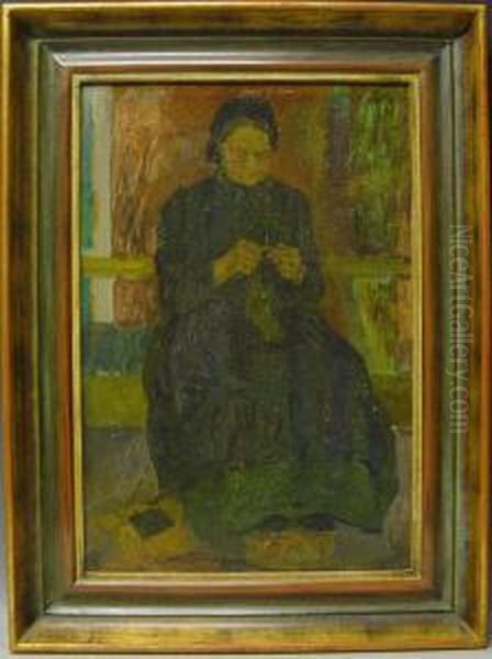 Vorstudie Zu Dem Gemalde Oil Painting by Ernst Wilhelm H. Eitner