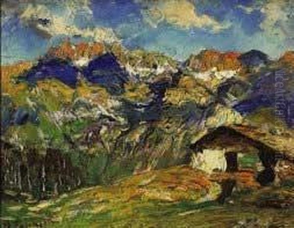 Paesaggio Oil Painting by Alberto Falchetti