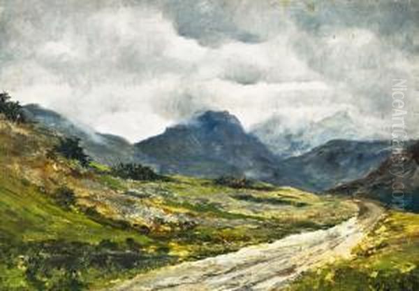 Paesaggio Oil Painting by Emilia Ferrettini Rossotti