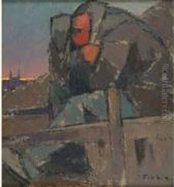  Travailleur  Oil Painting by Frederic Fiebig