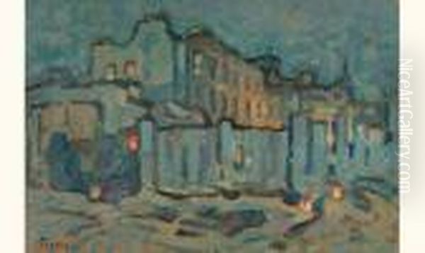  Vieux Quartier, Paris  Oil Painting by Frederic Fiebig