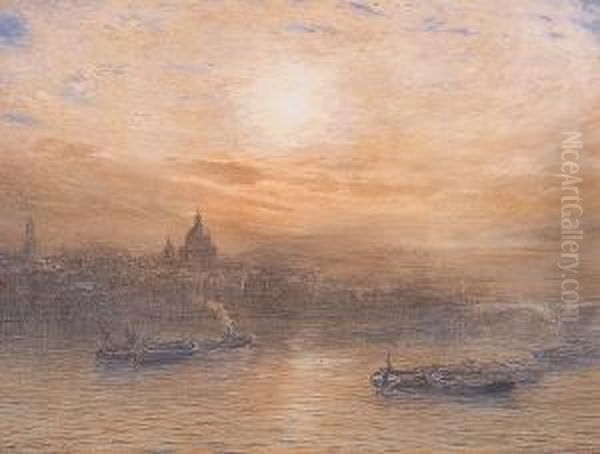 Signed And Dated 'herbert J. Finn 1916' Oil Painting by Herbert John Finn