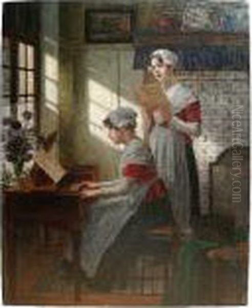 Untitled Oil Painting by Walther Firle