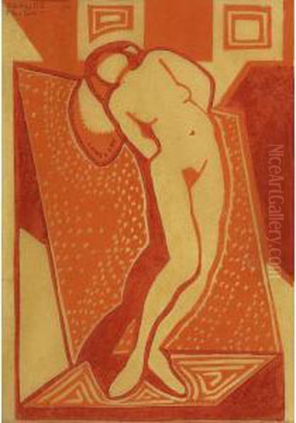 Nude Oil Painting by Claude Flight