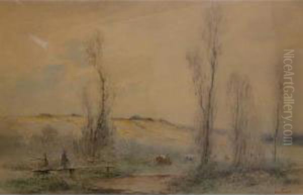La Gardienne De Vaches Oil Painting by Henri Foreau