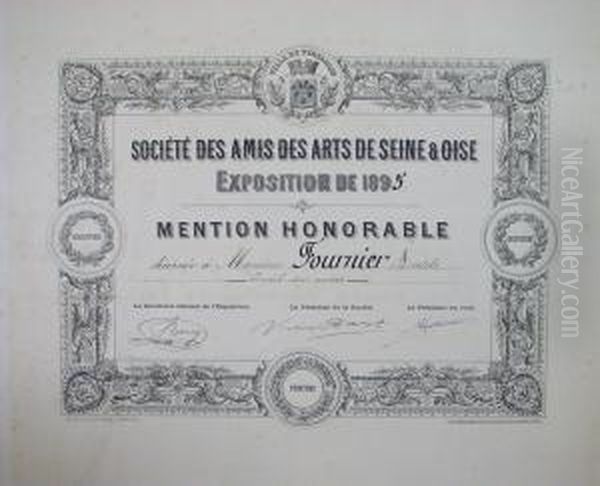 Papiers De Famille Et Diplomes Oil Painting by Alexis Fournier