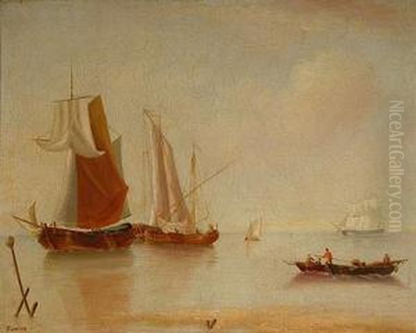 Marina. Oil Painting by Arthur Wellington Fowles