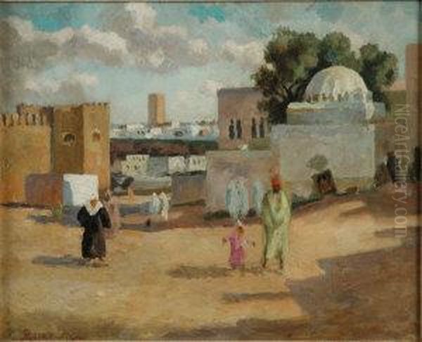 Rabat Oil Painting by Roger Eliot Fry