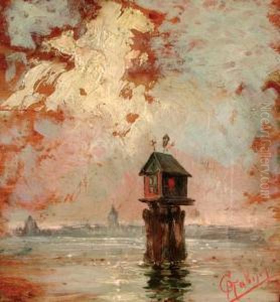 La Laguna Di Venezia Oil Painting by Pietro Gabrini