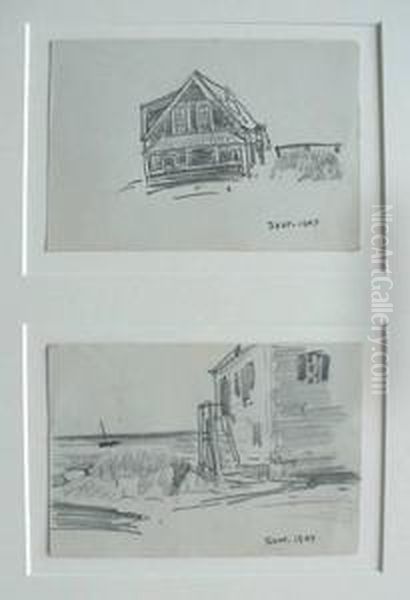 Studies- Oil Painting by Carl Frederick Gaertner