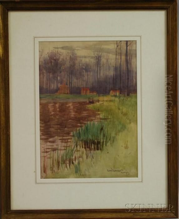 Quiet Stream Oil Painting by Sears Gallagher