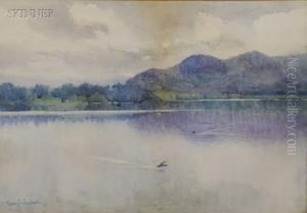 Lake View Oil Painting by Sears Gallagher
