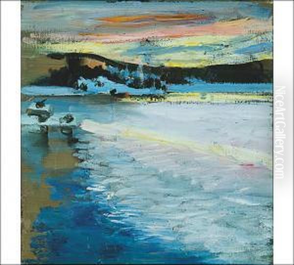 Afterglow From Kalela Oil Painting by Akseli Gallen-Kallela