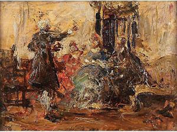 Il Poeta Oil Painting by Giuseppe Galli